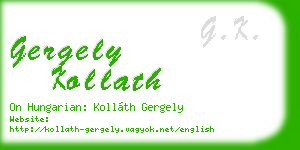 gergely kollath business card